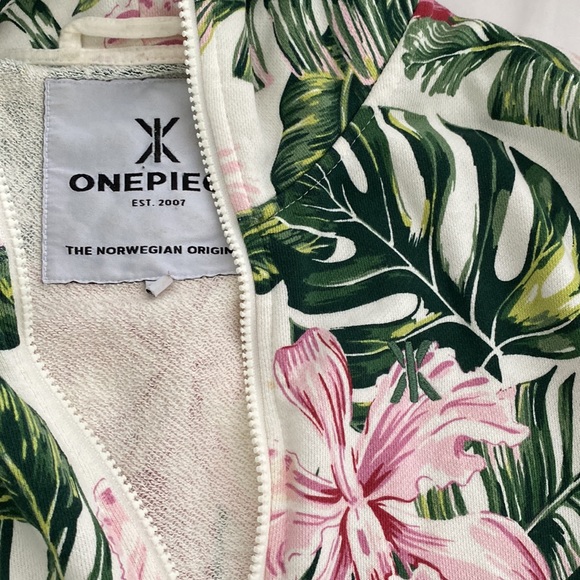 Norwegian Original ONEPIECE Tropicana JUMPSUIT Onesie Off-White Floral Unisex XS - Picture 5 of 13